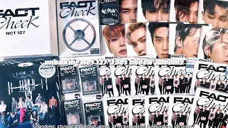 unboxing nct 127 "fact check" albums ✮ chandelier, storage, exhibit, qr, smini + all us exclusives !