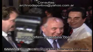 Former Russian President Mikhail Gorbachev visits Argentina - Version 2 - 1992 FOOTAGE ARCHIVE