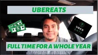 UBEREATS FULL TIME FOR A YEAR!! (how much I made, is it worth it, tips and tricks)