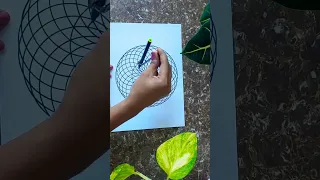 Easy ILLUSION art Drawing/ Final look കിടിലം ആണെ don't miss it/ Easy Geometry pattern #viral #shorts