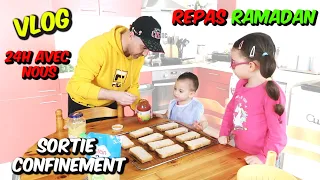 VLOG - Sortie pendant le confinement, préparation repas ramadan 2020 en famille. 24H avec nous