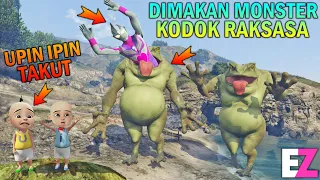 ULTRAMAN CANTIK MENINGGAL DIMAKAN MONSTER KODOK, UPIN IPIN TAKUT - GTA 5 BOCIL SULTAN