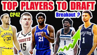 NBA Fantasy Basketball Top Players to Draft 2023- 2024