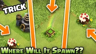 CLASH OF CLANS | WHERE WILL IT SPAWN | Trick to find where anniversary cake and Gem Box Will Spawn |