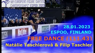 Natalie Taschlerova & Filip Taschler, Free Dance, European Championship 2023, 28.1.2023