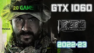 Nvidia GTX 1060 on Ryzen 3 3200G | Performance & Benchmark Test in 20 Games  | 2022-2023