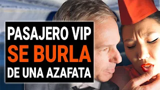 PASAJERO VIP ACOSA A la joven AZAFATA | DramatizeMe Español