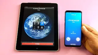 Samsung Galaxy S9 vs iPad1 Incoming & Outgoing Call