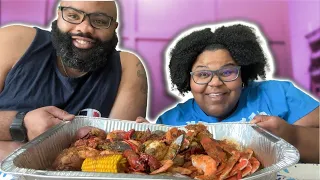 SEAFOOD BOIL MUKBANG (CRABKEGS,MUSSELS,CRAWFISH)