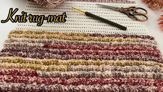 Crochet very easy mop, rug, carpet making (for beginners)