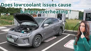 Does the Hyundai Ioniq 38kWh refill coolant issues (a recall) cause battery overheating?