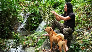Foraging Wild Food, Knitting Bamboo Baskets: Survival Alone | EP.275