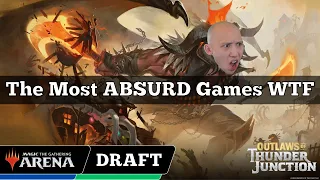 The Most ABSURD Games WTF | Outlaws Of Thunder Junction Draft | MTG Arena