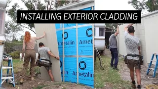 Installing exterior cladding (James Hardie Axon Cladding) | The Eberharts