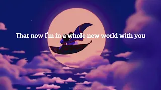 Mena Massoud & Naomi Scott - A Whole New World [ Lyrics ]