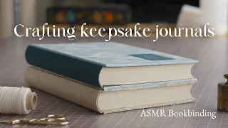 Making journals for a peaceful mind ✦ ASMR bookbinding process, no mid-roll ads