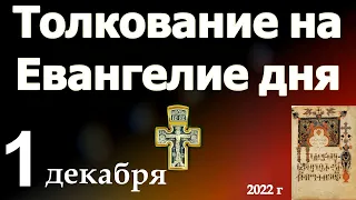 Толкование на Евангелие дня 1 декабря 2022 года