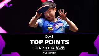 Top Points of Day 2 presented by Shuijingfang | WTT Champions Frankfurt 2023