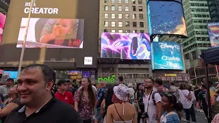 Times Square Walk - NYC - USA | 4 K | UHD