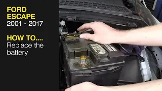 How to Replace the battery on the Ford Escape 2001 - 2017