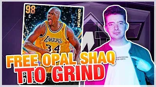 FREE OPAL SHAQ ON TTO BOARDS! TRIPLE THREAT ONLINE GRIND! (NBA2K21 MYTEAM)