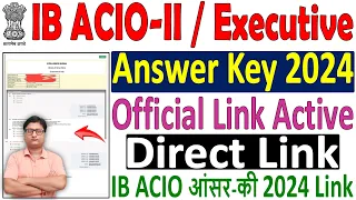 IB ACIO Answer Key 2024 Download kaise kare ¦¦ How to Check IB ACIO Answer Key 2024 ¦¦ IB Answer Key