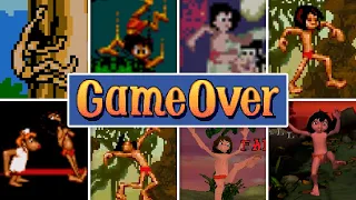 Evolution Of The Jungle Book Death Animations & Game Over Screens