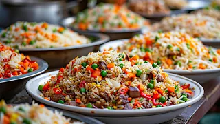 500 Servings per day!! Amazing Fried Rice by Automatic Machine/ Vietnamese Street Food