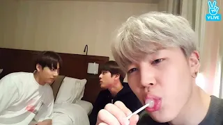 [ENG SUB] BTS Jimin Jungkook & Jin EatJin Live Vlive | BTS VLIVE 2022