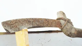 100 years old rusty knife restoration -This knife is older than me!