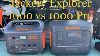 Jackery Explorer 1000 vs 1000 Pro