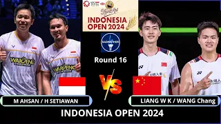 M AHSAN / H SETIAWAN (INA) vs LIANG W K / WANG C (CHN)[MD] R16 | KAPAL API Indonesia Open 2024