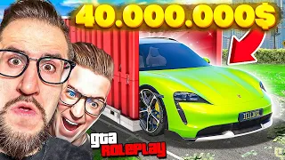 НЕ ВЕРЮ ГЛАЗАМ! ОТКРЫЛ КОНТЕЙНЕР ЗА 20.000.000$ И ВЫБИЛ PORSCHE TAYCAN CROSS TURISMO! (GTA 5 RP)