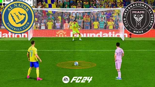 AL NASSR VS INTER MIAMI ! FIFA 24 PENALTY SHOOTOUT ! RONALDO VS MESSI ! NEYMAR VS HAALAND PENALTIES