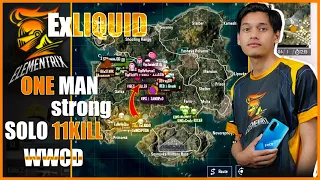 ExLIQUID SOLO 11 kill WWCD in RED ESPORT tournament | ONE MAN STRONG ExLIQUID POVE