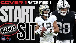 2022 Fantasy Football MUST START/SIT Week 13 NFL – RBs, WRs, QBs, TEs, ALL TEAMS, ALL POSITIONS!