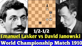 Lasker vs Janowski || World Championship Match, 1910 #chess