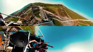 🔴 360 Video Wooden Roller Coaster in Germany