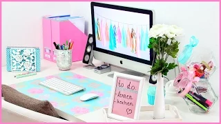 DIY Desk MAKEOVER - Süße & Nützliche Organisation & Dekoration für deinen Schreibtisch