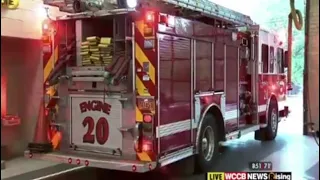 Live interview interrupted at Fire Station