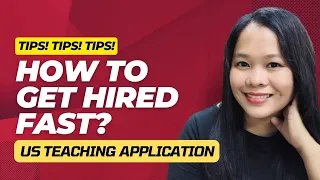 👨‍🏫 💪🏻 ✅ How to GET HIRED as a US TEACHER FAST!/ US APPLICATION TIPS FOR FOREIGN TEACHERS