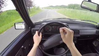 Audi 80 B2 1.8 (1983) - POV Country Roads Drive