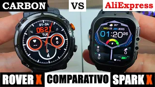 CARBON SPARK X VS CARBON ROVER X! QUAL O MELHOR? COMPARATIVO SMARTWATCH C26 E C21 PRO DO ALIEXPRESS!