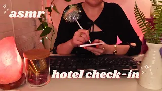 ASMR Hotel Check-In 👩🏻‍💼🌿 Soft-Spoken 🌿📝 Writing, Typing, Personal Attention, Phone Calls