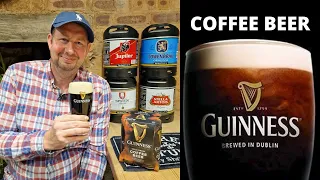 Guinness Cold Brew Coffee Beer -  Espresso, chocolate & caramel Taste test review 4 pack nitro cans