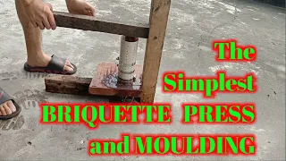 The Simplest Homemade Briquette Press and Moulding