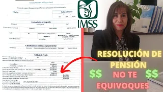 Resolución de pensión! No te equivoques