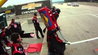 6-22-14 Road America REVERSE pit stops in the RAIN stop! #99 Nation Wide