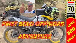 My First Solo off-road adventure at 70 years young. Day 1 Part 1.
