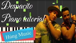 Despacito Piano tutorial + Sheet piano - Luis Fonsi - Despacito ft. Daddy Yankee